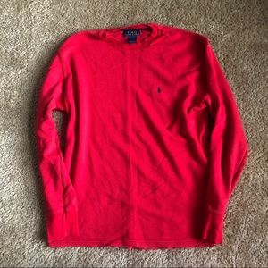 Red long sleeve thermal